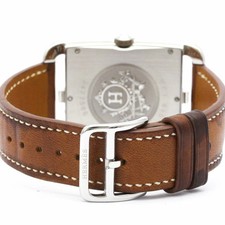 Hermes Cape Cod Watch Quartz Stainless Steel Leather wrist 18cm CC1.810 5