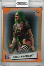 2021 Topps Chrome WWE Shotzi Blackheart Image Variations Orange /25 Card