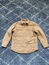 L-Tall Duluth Trading Co. Button Up Fire Hose Superior Quilted Work Coat