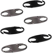 6Pcs Dual Opening anti Theft Zipper Clip Theft Deterrent S Shaped Zipper Pull Lo