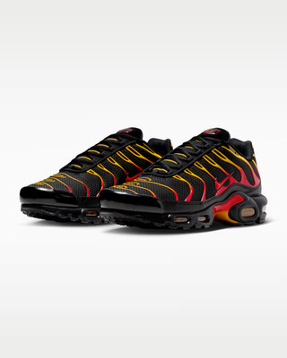 Nike Air Max Plus TN Black University Gold University Red Tuned Air Sneakers