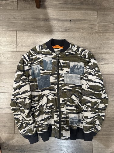 Divided H&M Camo Bomber Jacket RAF Simon’s Archive Inspired Size XS (L/XL)