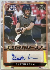 Dustin Crum 2021 Leaf Pro Set Power Bronze Auto ARC Kent State Golden Flashes