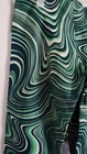 Women's Motel Pants.bellbittoms. Large. Hippie. Swirly Green Print.  — photo 6