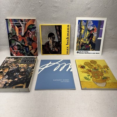 Lot Of 6 Vintage Art Books Catalog Max Beckmann Van Gogh Sotheby s Janson MoMA