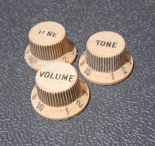 1960's  Fender Stratocaster 3 spoke knobs Set