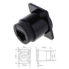 D-Type RJ45 Cat6 Coupler CAT6 D Series Panel-Mount Connector D-CAT6 Ether Con