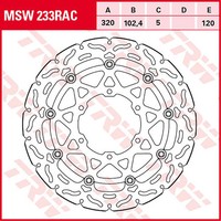 Trw Bremsscheibe (FüR: Suzuki GSX-R 1000 R Limited Edition Abs DM11 21 Vorne )