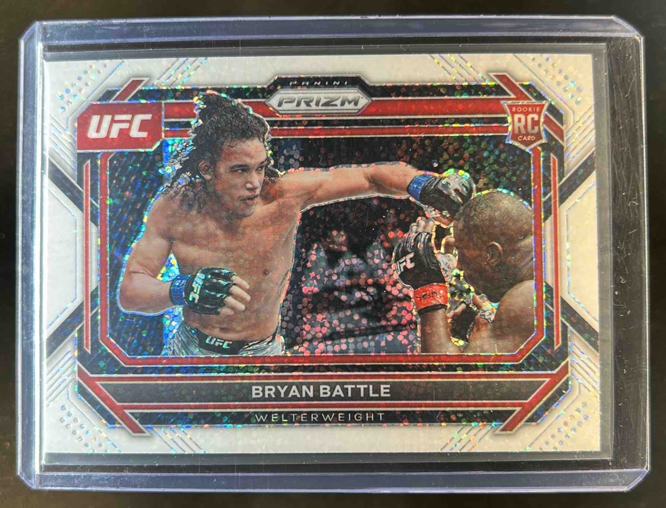 2023 Prizm UFC Bryan Battle RC White Sparkle SSP Rookie #58