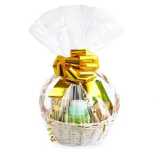 Large Cellophane Bags 10 PCS 24x30 inch Clear Wrap for Gift Baskets