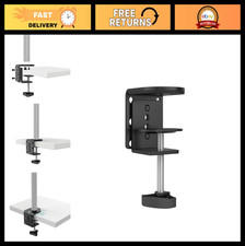 C-Clamp Desk Mount Stand for Monitor, Adjustable Base, Heavy-Duty Workstation Ac