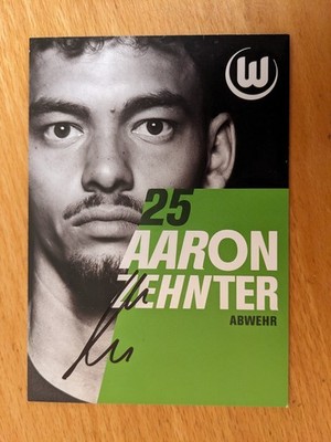 Aaron Zehnter VfL Wolfsburg 2025/26 handsignierte Autogrammkarte 25/26 2025/2026