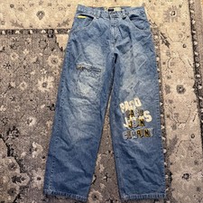 Y2K Paco Jean Company Vintage 34x33 Blue Denim Jeans Cargo