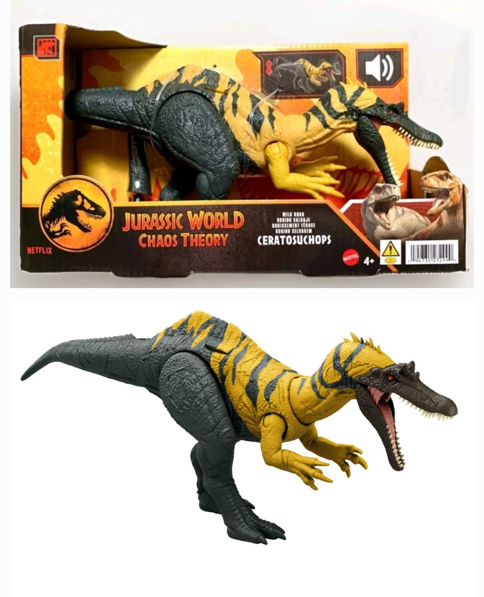 Jurassic World Chaos Theory Wild Roar Ceratosuchops Action Figure