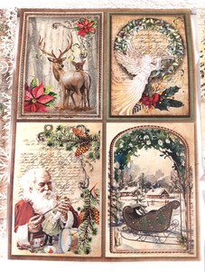 7 Sheets -A4 Rice Paper | Paper for Decoupage| Home for Christmas/Old World