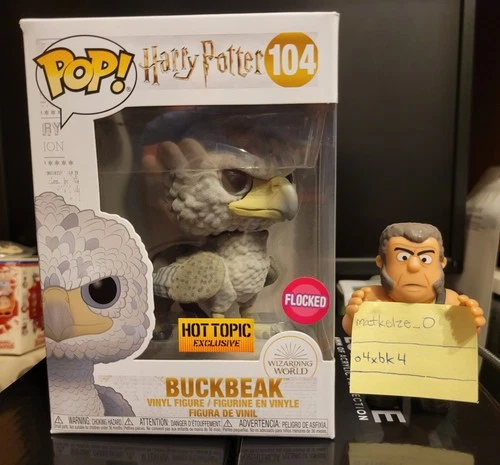 Buckbeak - Black Eyes #104 Flocked - Funko Pop Harry Potter Hot Topic Exclusive