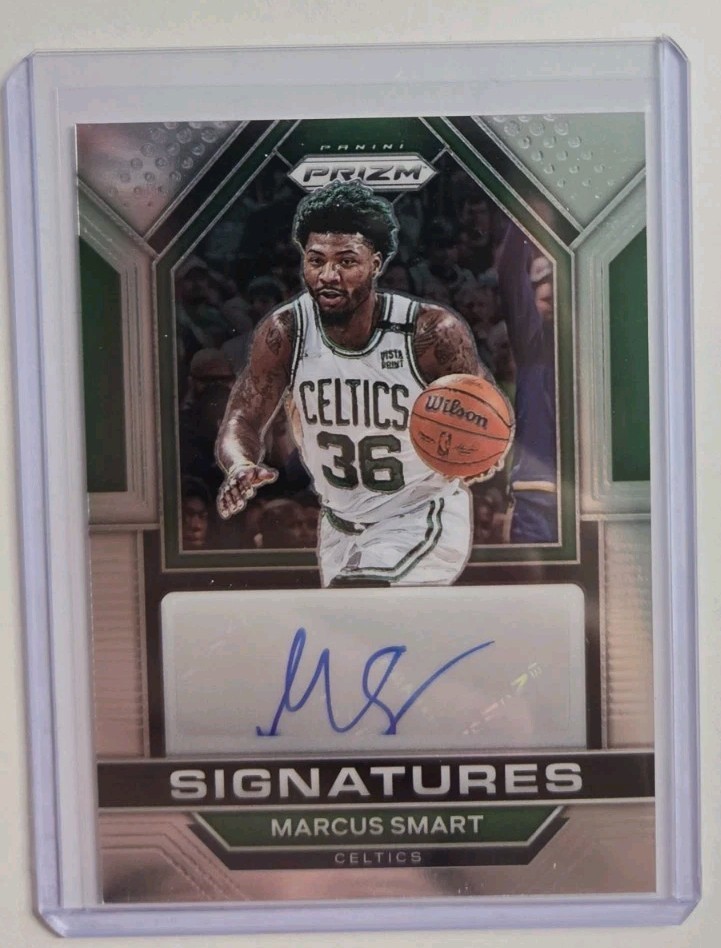 2022-23 Panini Prizm Marcus Smart Signatures Auto Autograph #SIG-MSM Celtics