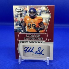 Khalen Saunders 2019 Sage Hit Rookie Auto - Kansas City Chiefs