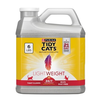 Purina Tidy Cats LightWeight 24/7 Performance Odor control, Multi-Cat, Clumping,