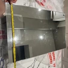 Sliding Door Bathroom Mirror Storage Cabinet with 2 Shelves