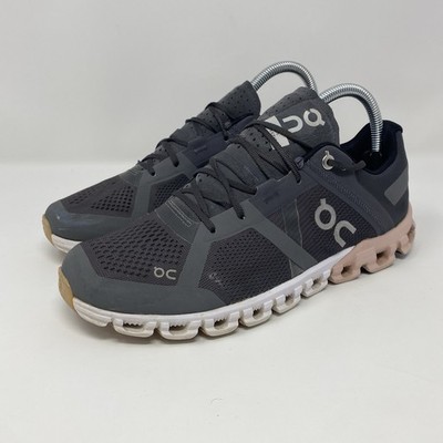 ソーダ ON Women's 8 Cloudflow Running Shoes Rock/Rose Lace-Up Trainers