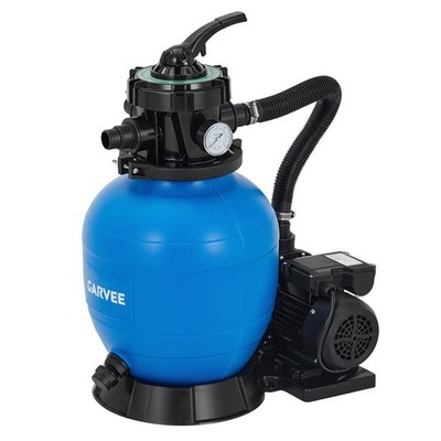 13'' 3/4HP 3435GPH Swimming Pool Pump,Sand Filter System w/ 7-Way Valve,Strainer