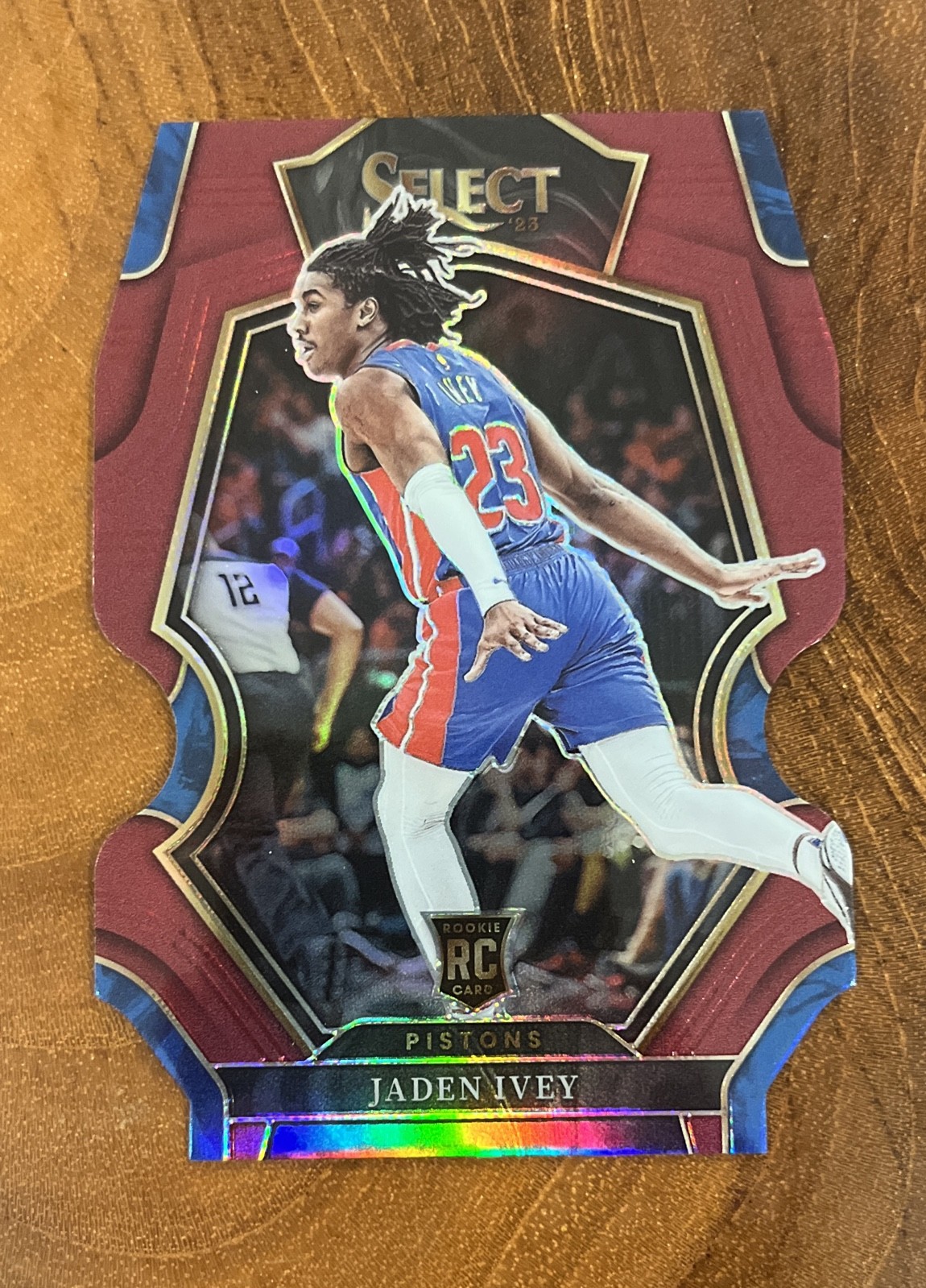 2022-23 Panini Select - Premier Level Jaden Ivey #178 Maroon Prizm Die-Cut /175