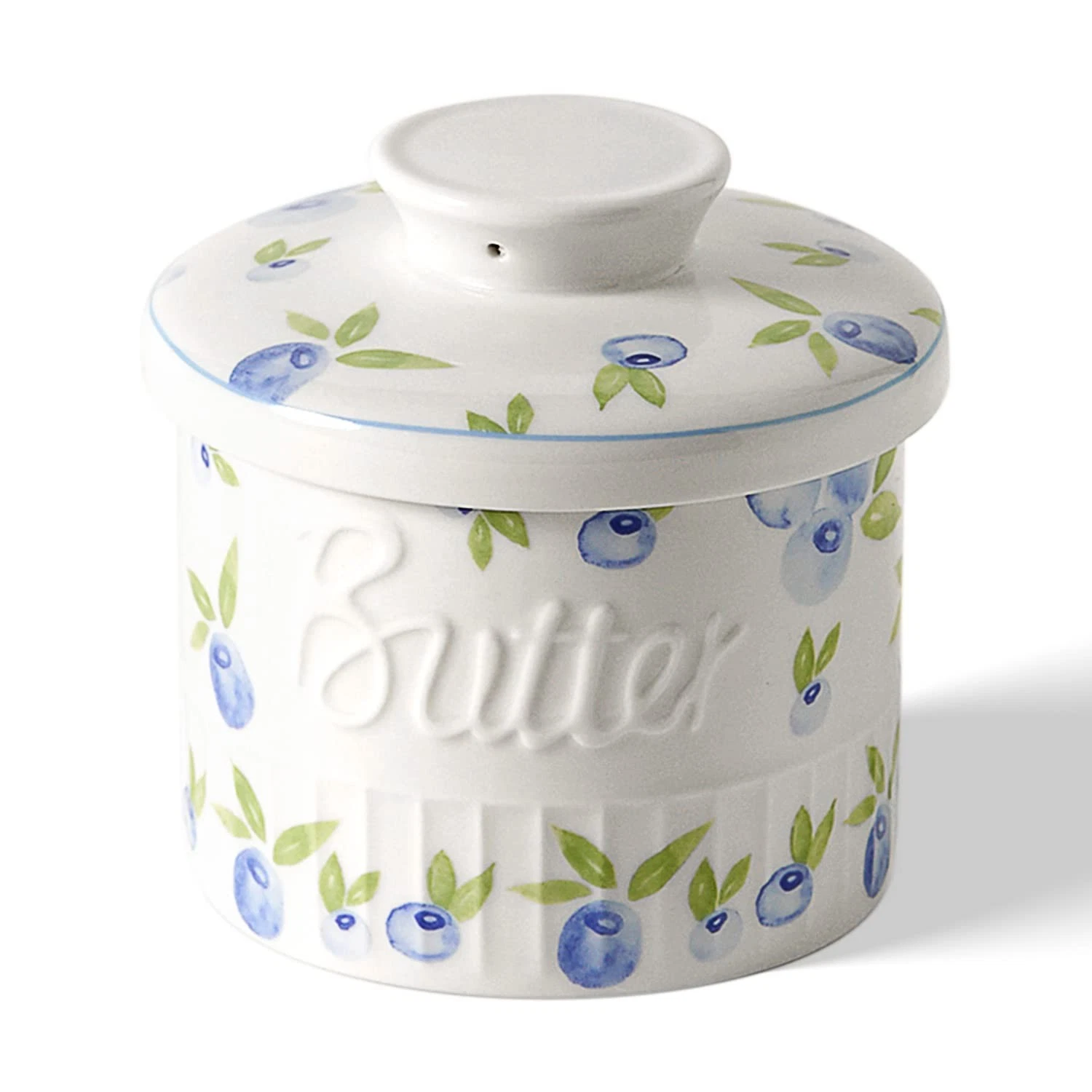 Butter Crock for Counter With Water Line, On Demand Spreadable Butter, Cerami...
