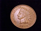 1906 Indian Head Cent, About Uncirculated Grade.
