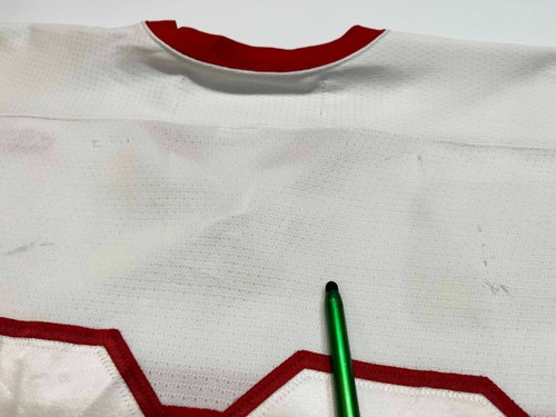 Maglia SP Authentic Sait Trojans #33 College Hockey taglia 56G bianca Canada cucita - Foto 13 di 14