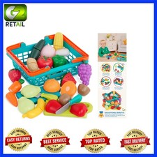 37-Piece Farmers Market Play Food Set for Toddlers - Engaging Kitchen Adventure