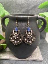 2.25 Gold-tone Boho Retro Earring Set Drop Dangle New Free Ship B6568