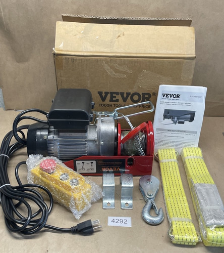 ๐จ VEVOR Electric Hoist YX440-1 Steel Wire Winch 400 lbs 110V