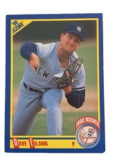 Score 1990 Dave Eiland New York Yankees 1990 Rookie Baseball Trading Card #652. rookie card picture