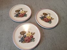3 x Untersetzer f&uuml;r Flasche & Gl&auml;ser vintage Porzellan