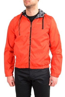 Roberto Cavalli Sport Men's Multi-Color Hooded Reversible Windbreaker Jacket