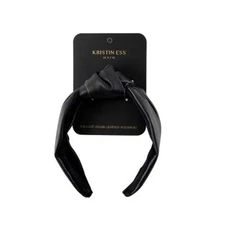 Kristin Ess The Luxe Vegan Leather Headband Black - New