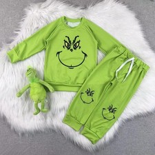 NEW Grinch Sweatshirt Boys Boutique Christmas Outfit