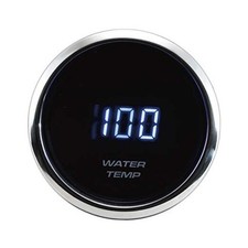 MGS Series 52mm 2-1/16" Digital Water Temperature Gauge  F Black Dial Blue LED