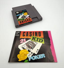 1989 CASINO KID Nintendo NES SOFEL w/Box, Game, Poster, Sleeve, Manual & Regcard