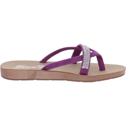 Seven7 Bondi Damen-Slipper aus karamellfarbenem Kunstleder flache Sandalen BHFO 2361 - Bild 2 von 6