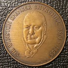 1965 SIR WINSTON CHURCHILL MEMORIAL MEDAL COIN TOKEN FRIEND OF US — photo 6