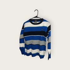 Southpole Royal Striped Knit Sweater Boys Medium Y2K Streetwear NWT