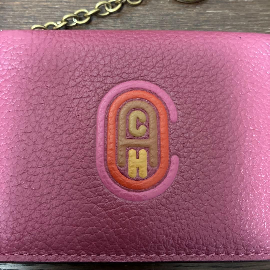 Coach Key Ring Card Case 88721 Patchwork Leather … - image 2