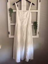 Cider White Square Neck Maxi Dress