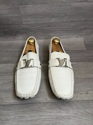 LOUIS VUITTON モンテカルロローフ LOUIS VUITTON MONTE CARLO MOCCASIN WHITE LOAFERS Drivers Monogram