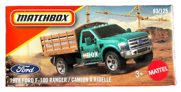 Matchbox Ford F350 Stake Bed Truck 63/125 Power Grabs 2026 1:64 Modellauto Usa-image
