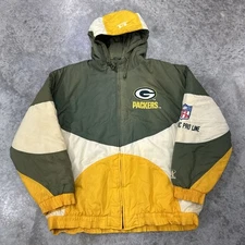 Vintage Green Bay Packers Jacket Mens XL NFL Pro Line Logo Athletic 90s Football