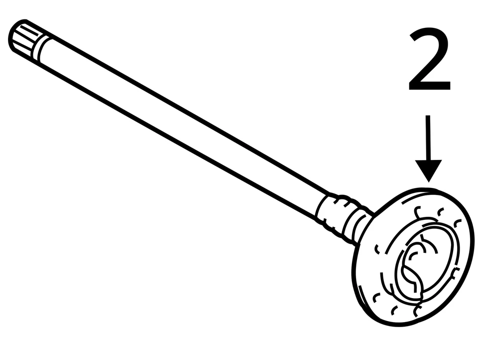 Eje trasero para 10-23 LEXUS GX460 711506 Foto 3 de 3