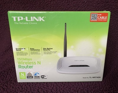 TP Link 150Mbps Wireless N Router TL-WR740N - Neu & Versiegelt